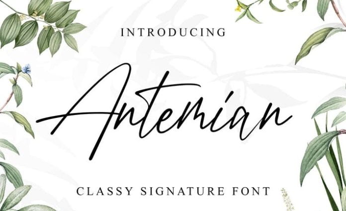 Antemian Classy Signature Font