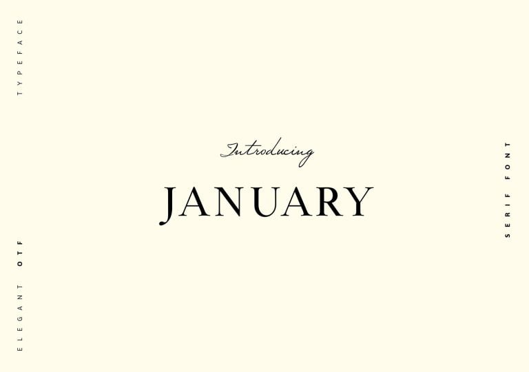 January Font
