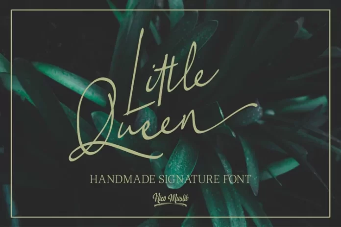 Little Queen Handmade Signature Font