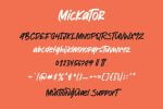 Mickator Stylish Display Font