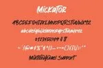 Mickator Stylish Display Font