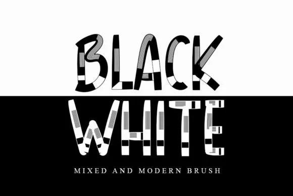 Black & White Font Family
