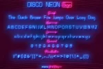 Disco Neon Sign Font