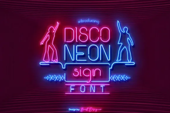 Disco Neon Sign Font