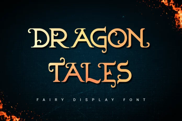 Dragon Tales fairy font