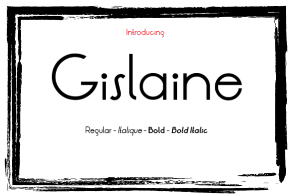 Gislaine Font Family