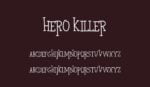 Hero Killer Font