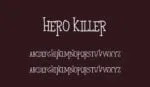 Hero Killer Font