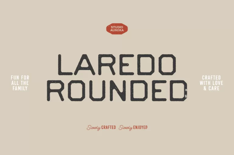 Laredo - Rounded Vintage Style Font