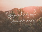 Miracle Sunrise Font