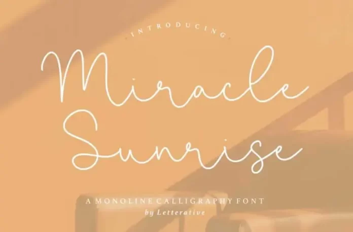 Miracle Sunrise Font