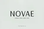 Novae - Unique Sans Serif Font