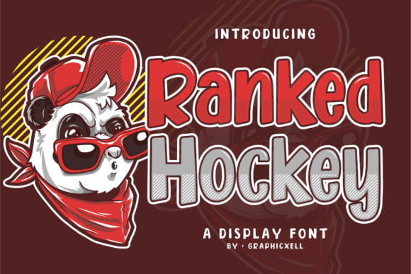 Ranked Hockey Display Font
