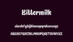 Bittermilk Font