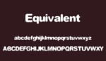 Equvalent Bold Font