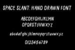 Space Slant Hand Drawn Font