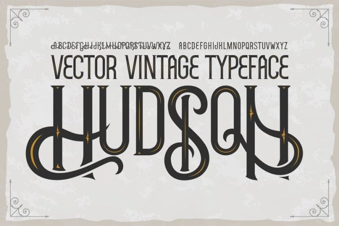 Hudson - Vector Vintage Typeface