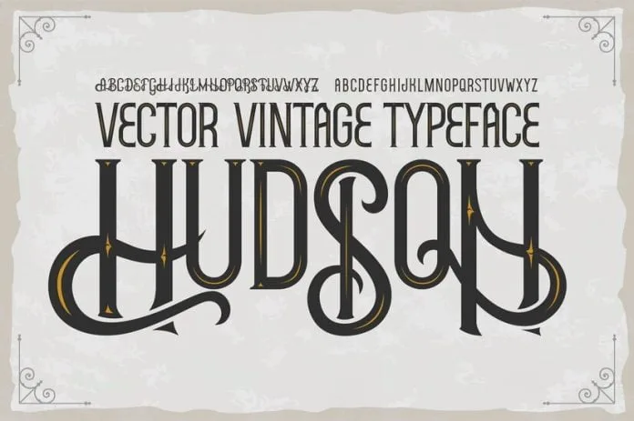 Hudson - Vector Vintage Typeface