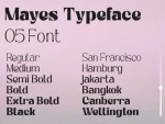 Mayes Variable Family 6+1 Styles Font