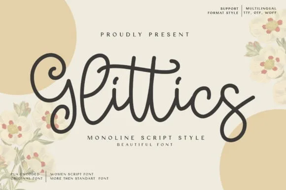 Glittics Font