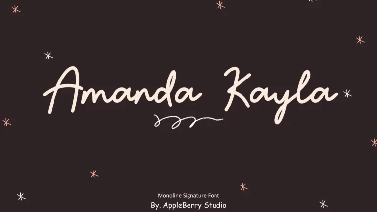 Amanda Kayla Font