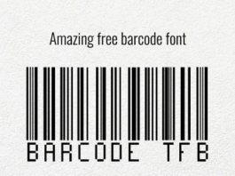 Barcode Display Font