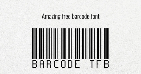 Barcode Display Font