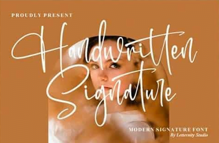 Handwritten Signature Font