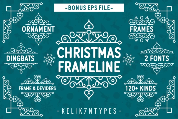 Christmas Frameline Font