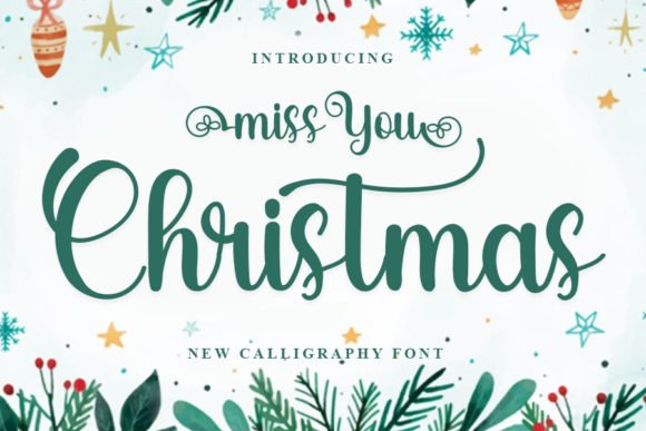 Miss You Christmas Font