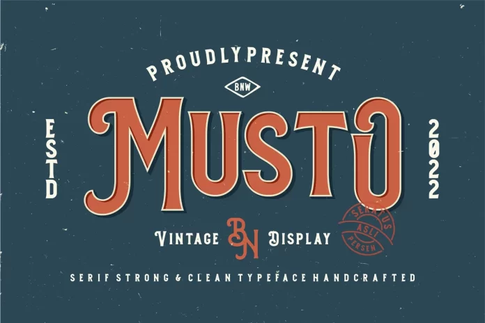 Musto - Vintage Display Font