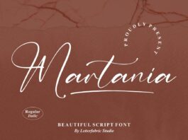 Martania – Beautiful Script Font