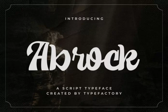 Abrock - Vintage Bold Script Font