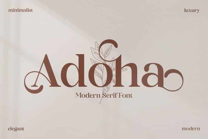 Adoha Serif Font