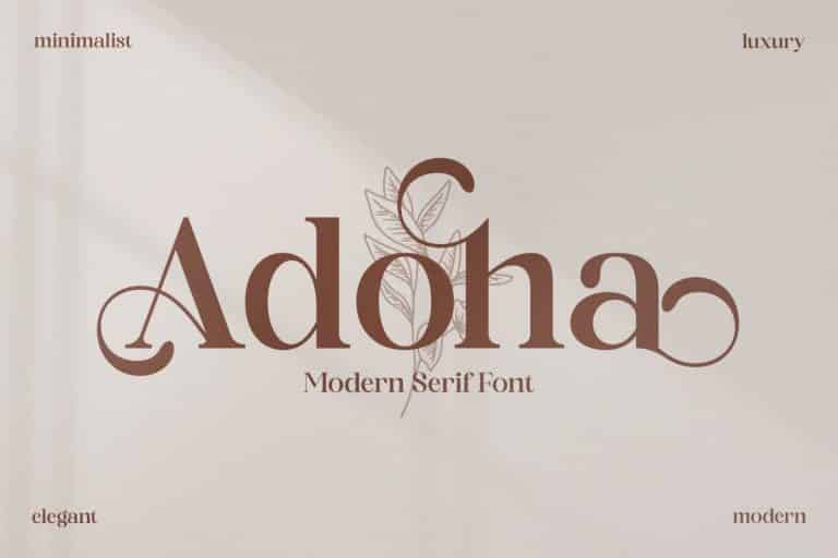 Adoha Serif Font