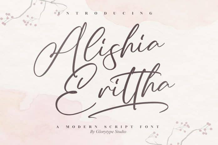 Alishia Erittha Script Font