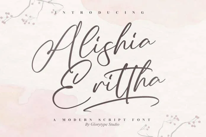 Alishia Erittha Script Font