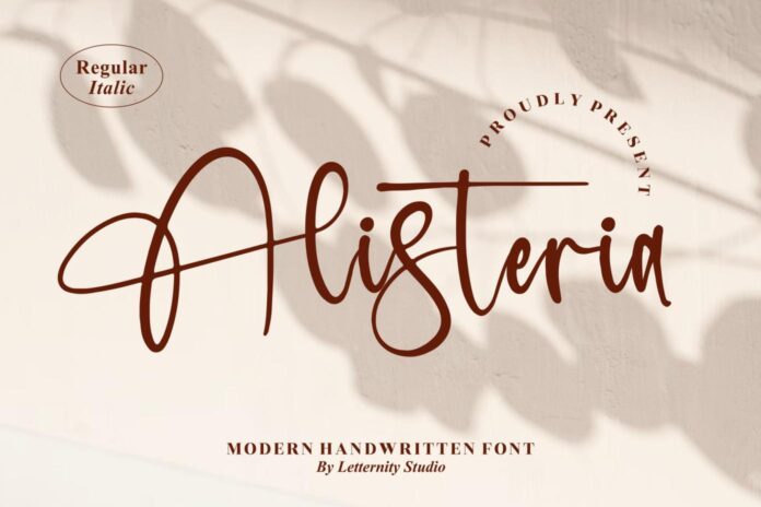 Alisteria – Modern Handwritten Font
