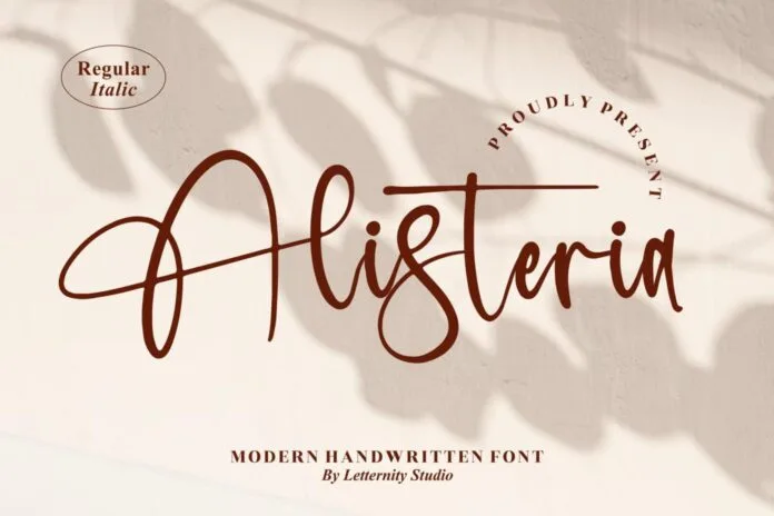 Alisteria – Modern Handwritten Font