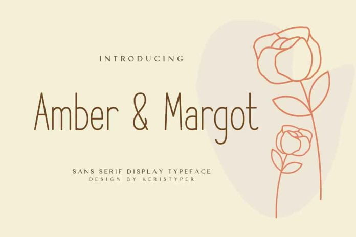 Amber and Margot San Serif Display Font