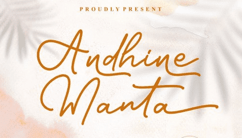 Andhine Manta Beauty Monoline Font