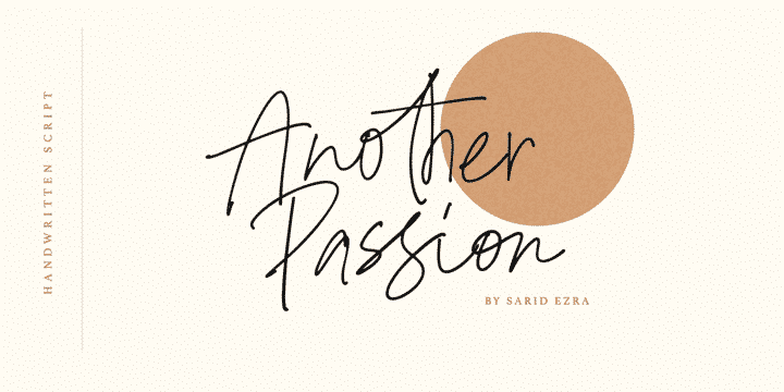 Another Passion Font