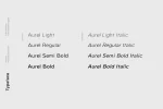 Aurel - An Open Sans Serif Typeface Font