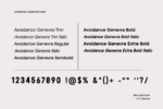 Avoidance Genevra Sans Serif Font