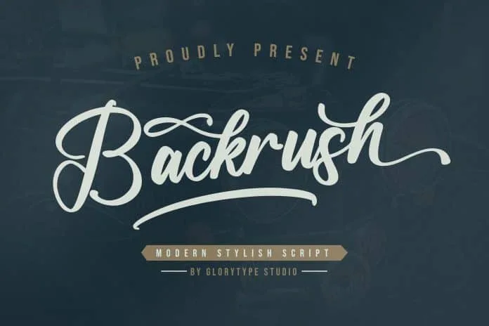 Backrush Script Font