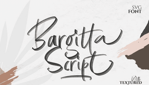 Bargitta Script SVG Font