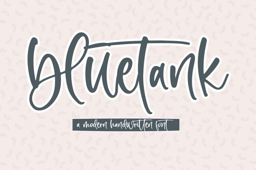 Bluetank Script Font
