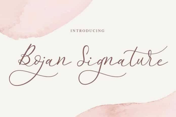 Bojan Signature Font