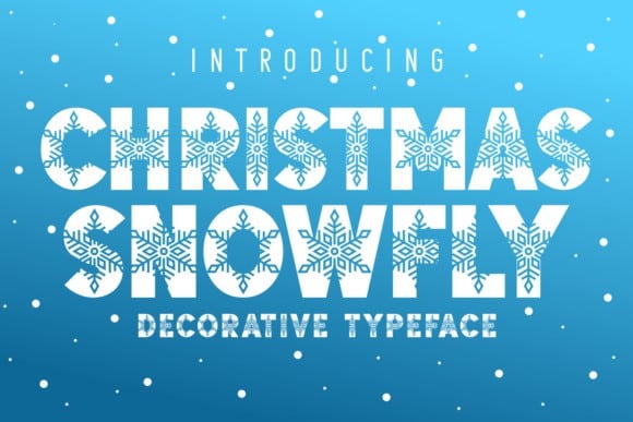 Christmas Snowfly Font