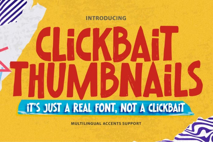 Clickbait Thumbnails Font